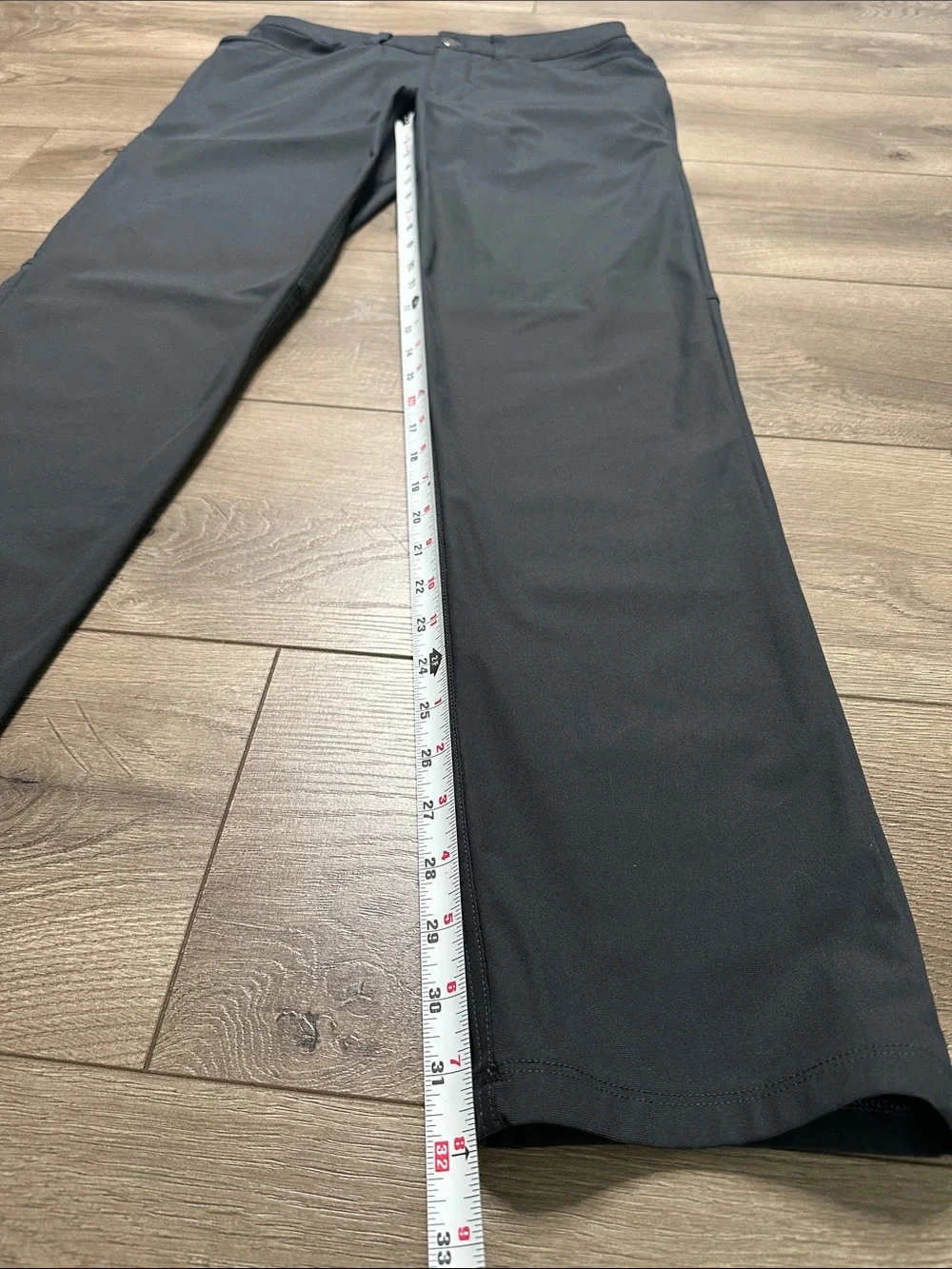 Lululemon ABC Relaxed 32” Warpstreme Chino Pants Travel Casual Gray Size 30
